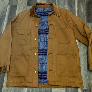 Authentic Vintage Wrangler Blue Bell Blanket Lined Chore Coat Size L